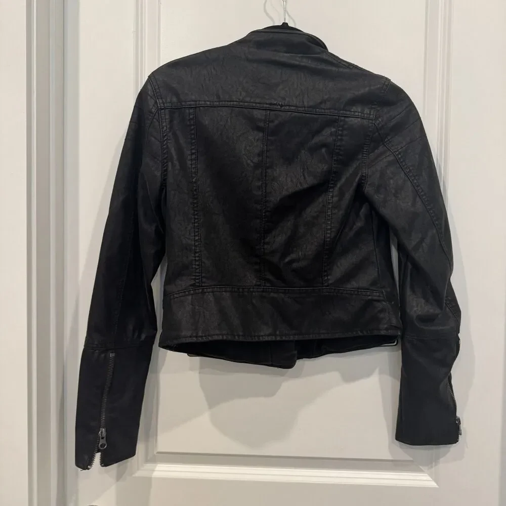 We The Free Felix Vegan Leather Moto Motorcycle Jacket XS Biker